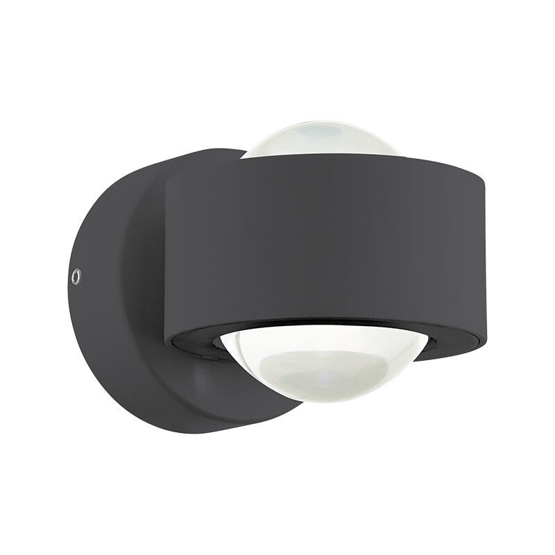 Luminaire extérieur anthracite en aluminium, Lyn, 2W, 3000K LED, IP44