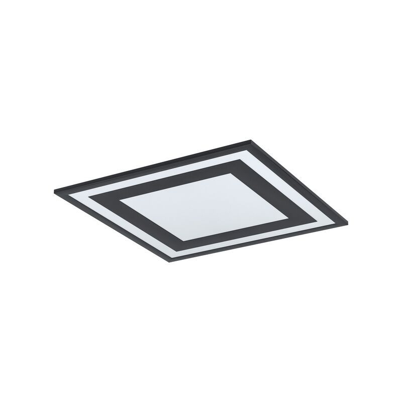 Lampe plafond noire en aluminium, Tirzah, 24W, 4000K LED Lampe plafond noire en aluminium, Tirzah, 24W, 4000K LED