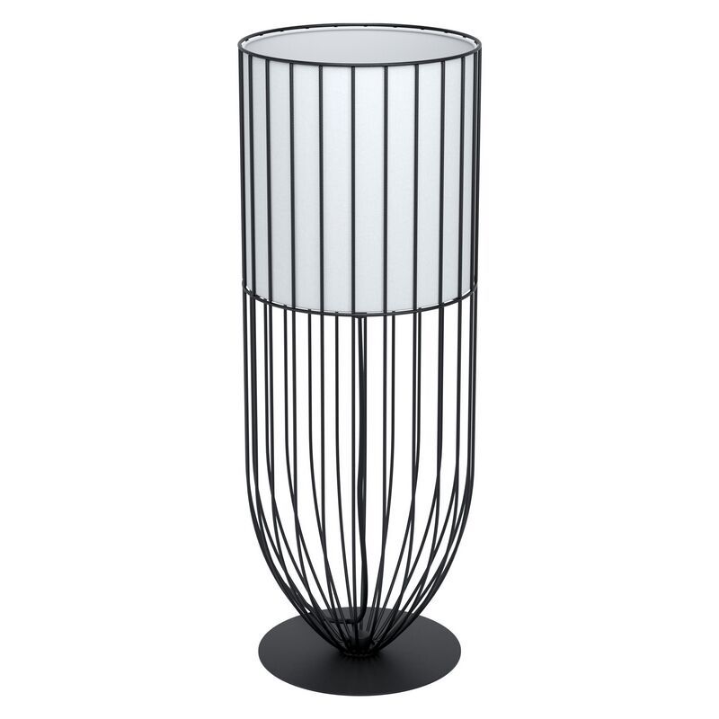 Lampe de table noire en acier, Josip, avec interrupteur