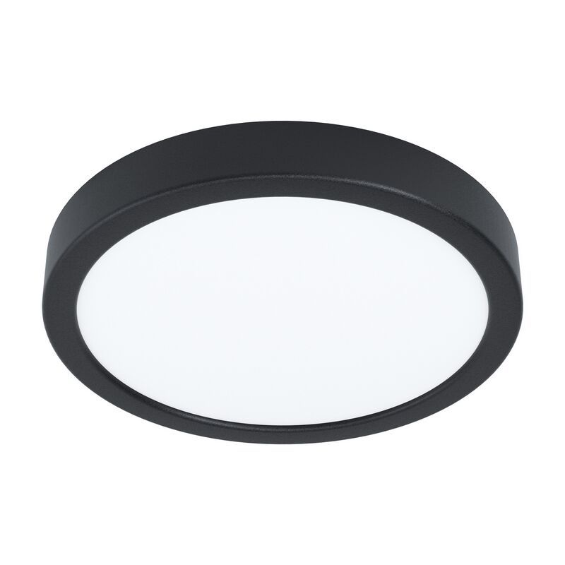 Plafonnier noir en acier, Pascale, 16W, 4000K LED