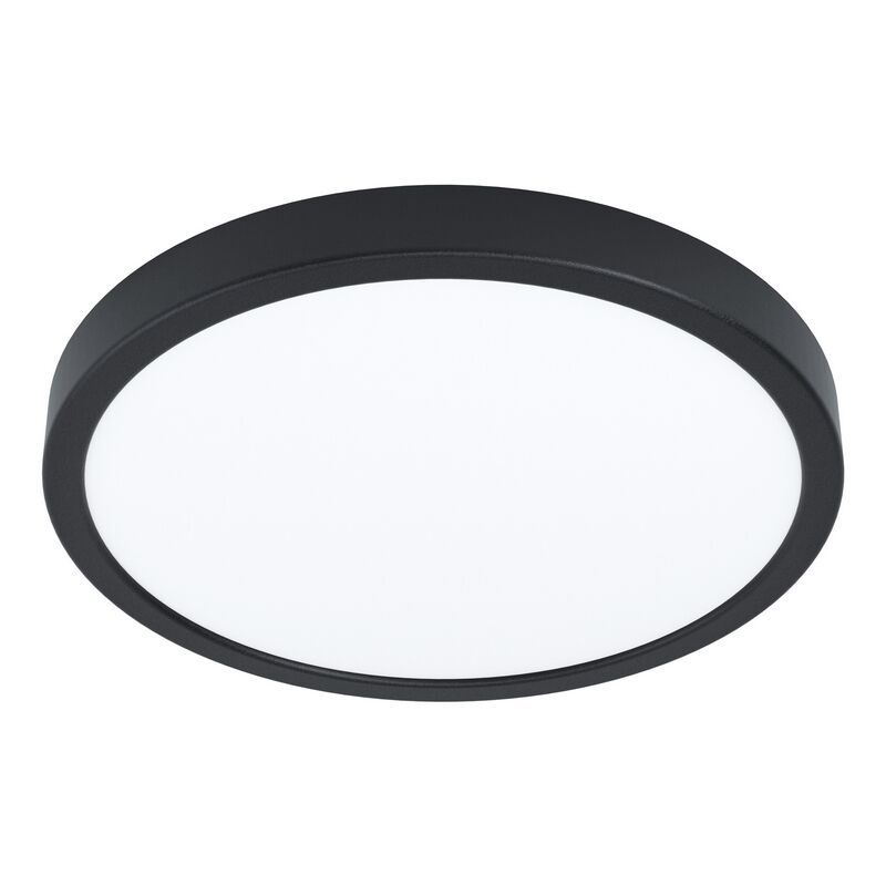 Plafonnier salle de bain noir en acier, Pascale, 20W, 3000K LED, IP44 Plafonnier salle de bain noir en acier, Pascale, 20W, 3000K LED, IP44