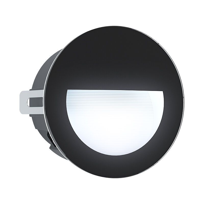 Applique d'extérieur encastrable noire en aluminium, Luigino, 2,5W, 4000K LED, IP65 Applique d'extérieur encastrable noire en aluminium, Luigino, 2,5W, 4000K LED, IP65