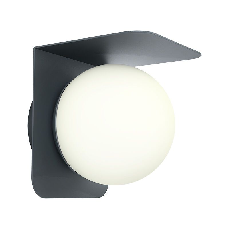 Luminaire extérieur noire en aluminium, Lute, IP44
