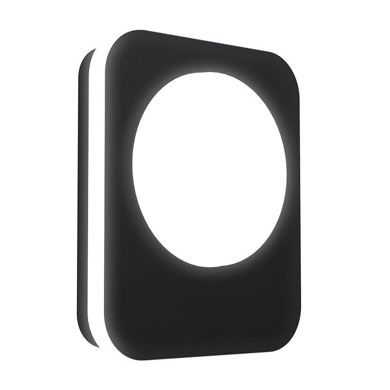 Luminaire extérieur noire en aluminium, Luut, 9W, 3000K LED, IP44
