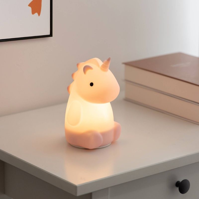 Lampe de table pour enfants rose en plastique, Unicorn, 5W, RGBW LED Lampe de table pour enfants rose en plastique, Unicorn, 5W, RGBW LED