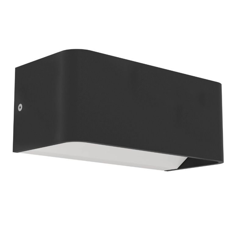 Aplique connectée noire en aluminium, Tjalle, 10W, RGBW LED, IP54