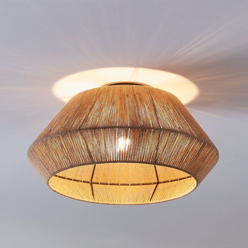 Lampe plafond en rotin marronne, Wilbert Lampe plafond en rotin marronne, Wilbert