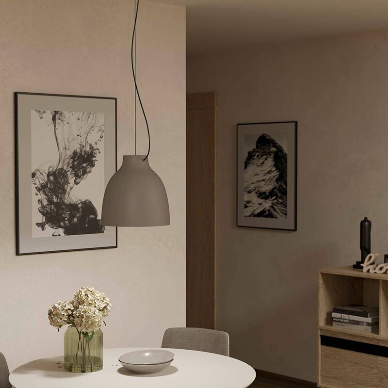 Suspension taupe en aluminium, Thijs