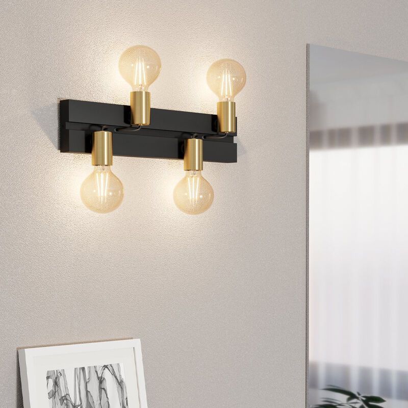 Applique murale noire en aluminium, Jelka Applique murale noire en aluminium, Jelka