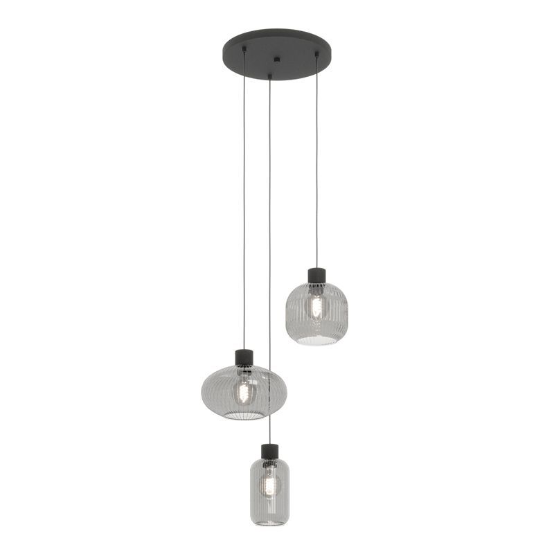 Suspension noire en verre, Dasmina Suspension noire en verre, Dasmina