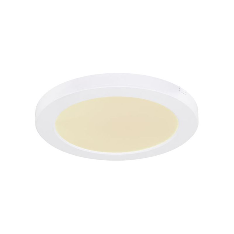 Lampe plafond blanche en plastique, Cage, 18W, couleur réglable LED