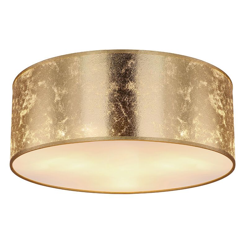 Lampe plafond dorée en métal, Vadra