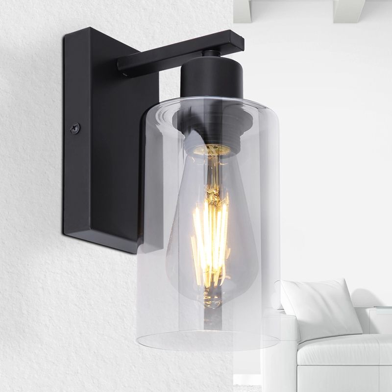 Applique murale noire en verre, Mariya