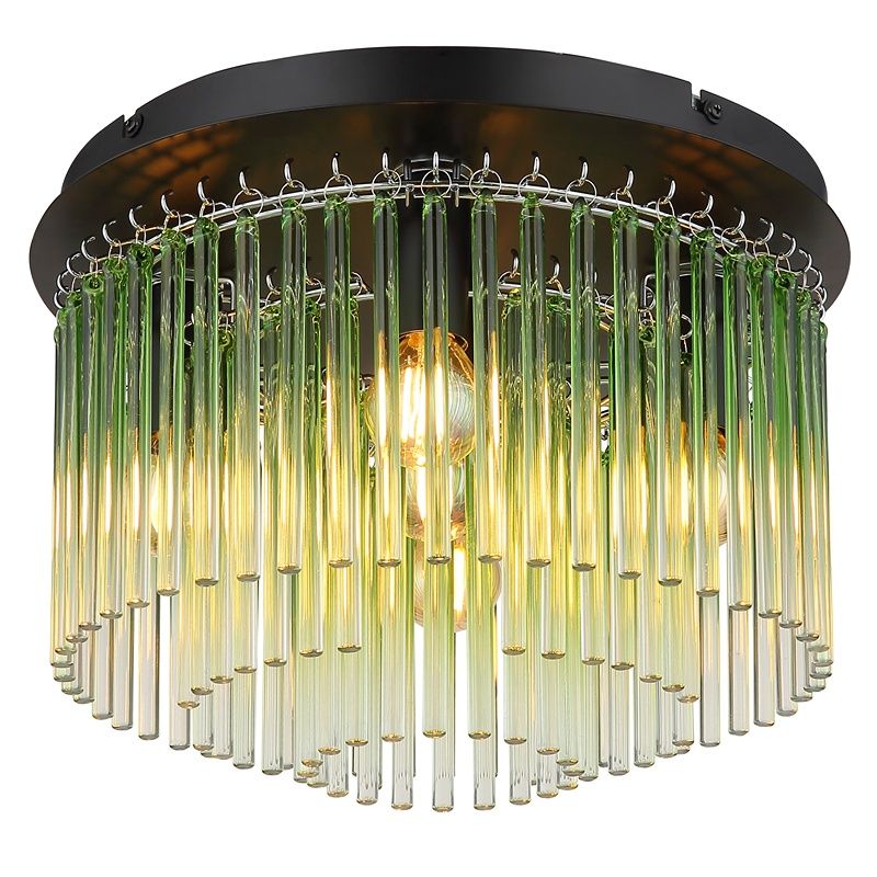 Plafonnier vert en verre, Genelva