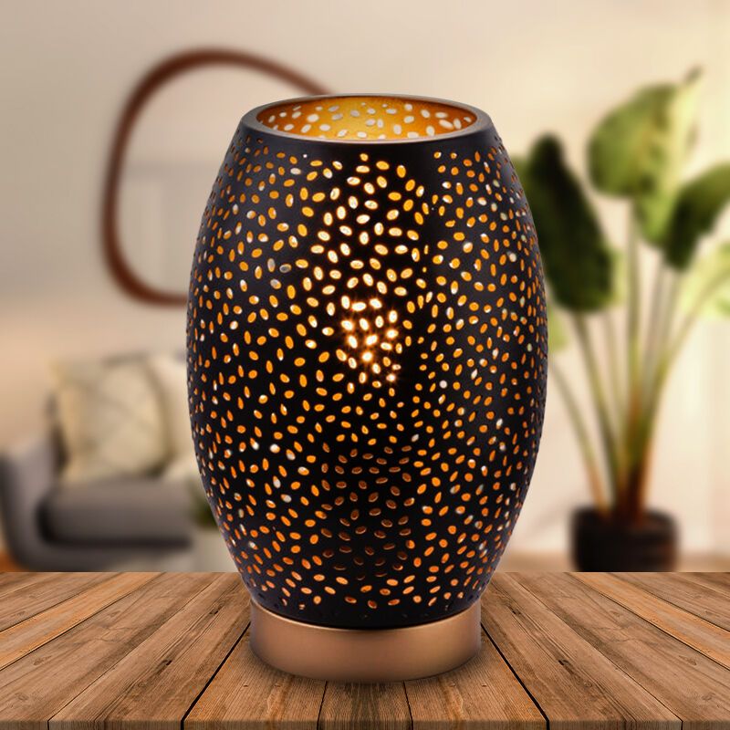 Lampe de table noire en métal, Bilboa Lampe de table noire en métal, Bilboa