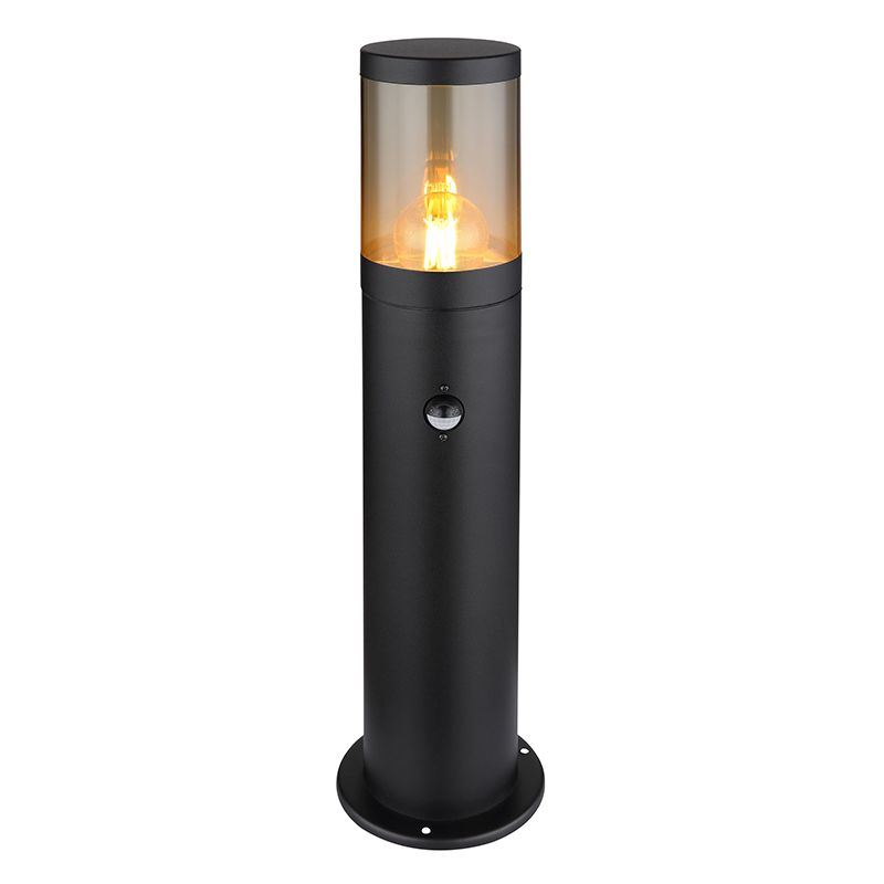 Luminaire extérieur noir en acier inoxydable, Lambert, IP44 Luminaire extérieur noir en acier inoxydable, Lambert, IP44