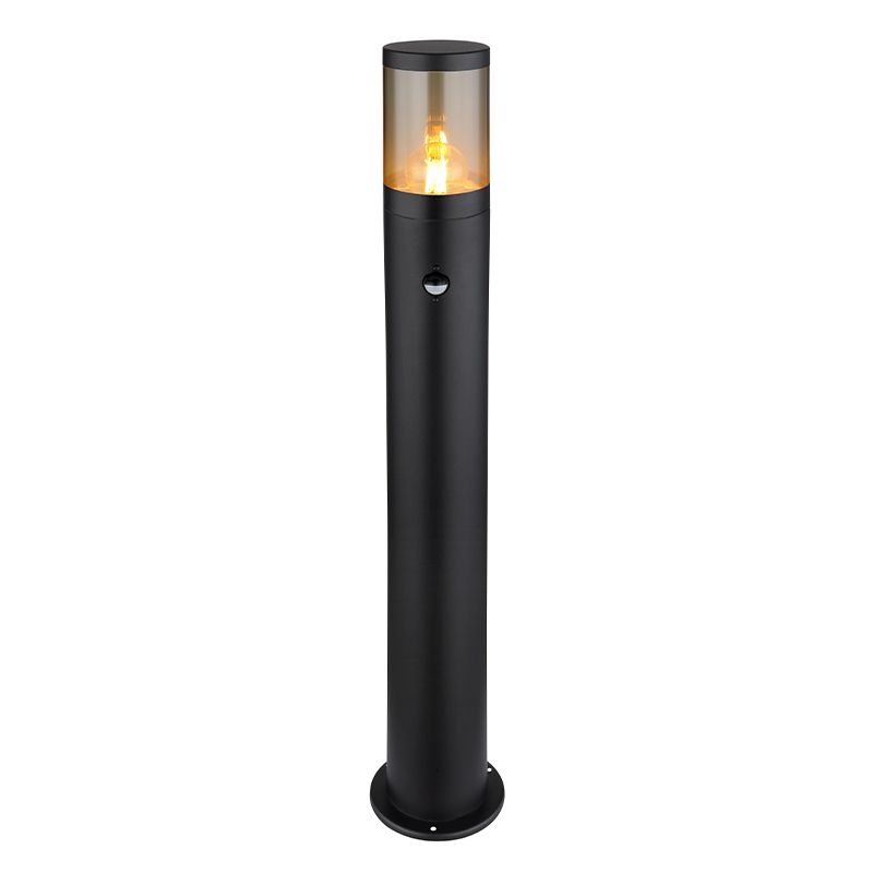 Luminaire extérieur noir en acier inoxydable, Lambert, IP44