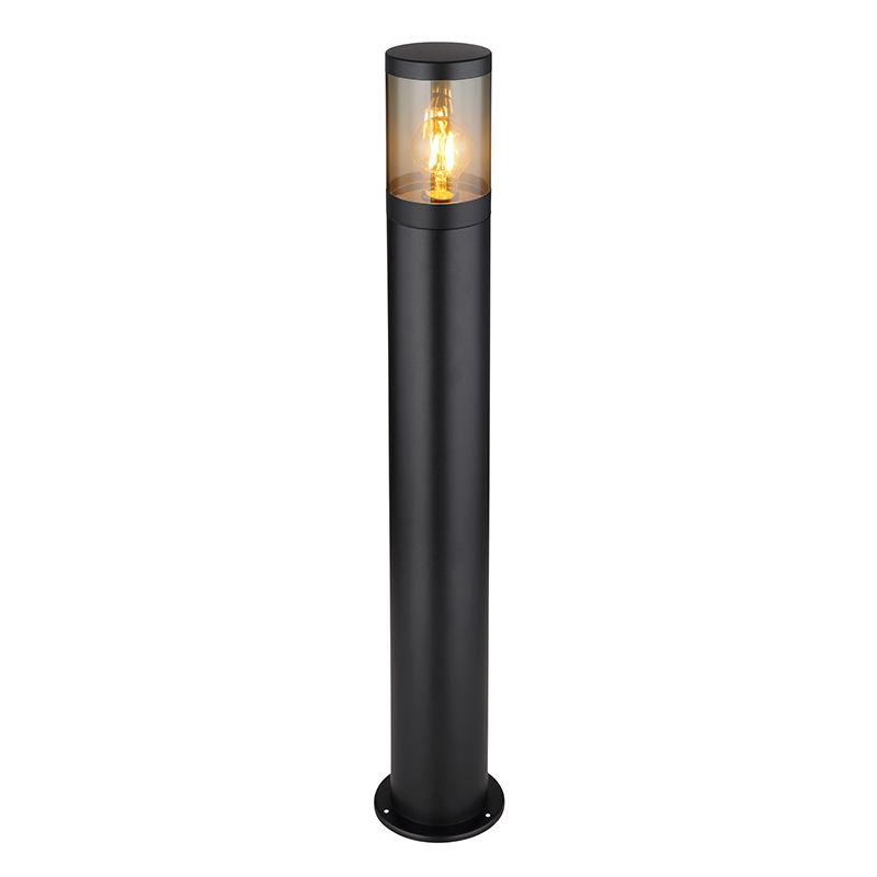 Luminaire extérieur noir en acier inoxydable, Lambert, IP44 Luminaire extérieur noir en acier inoxydable, Lambert, IP44