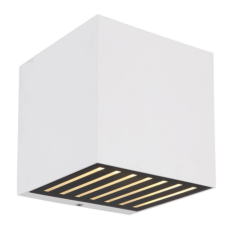 Applique up and down blanche en aluminium, Moesha, 6W, 3000K LED, IP54