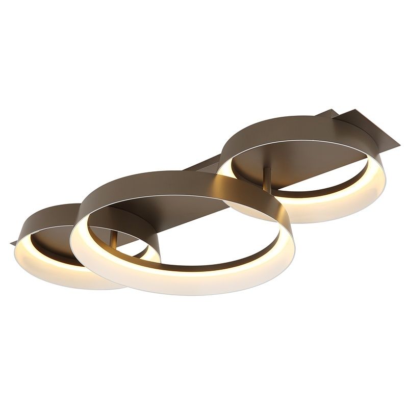 Lampe plafond marronne en métal, Sybrich, 40W, 3000K LED Lampe plafond marronne en métal, Sybrich, 40W, 3000K LED