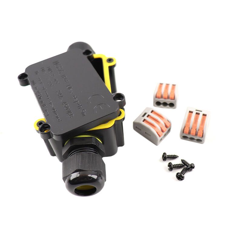 Coupleur de câble étanche à 2 voies, avec prise Wago à l'intérieur, IP68