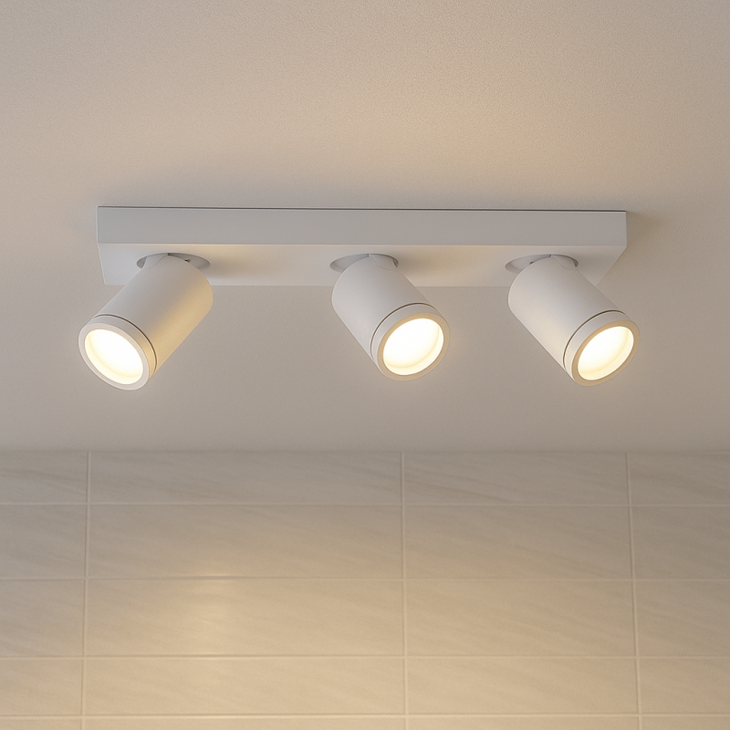 Spot plafond blanc moderne, Kenan, IP44