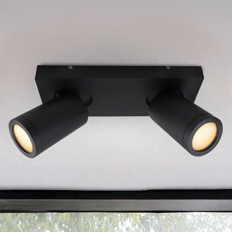 Spot plafond noir moderne, Kenan, IP44 Spot plafond noir moderne, Kenan, IP44