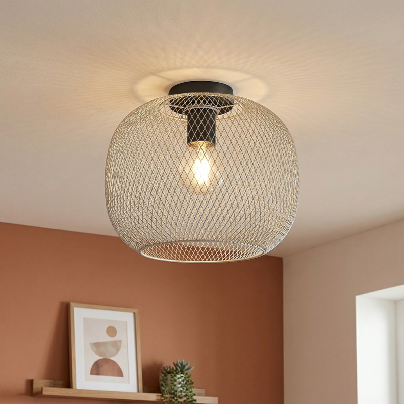 Plafonnier gris industriel, Emado Plafonnier gris industriel, Emado