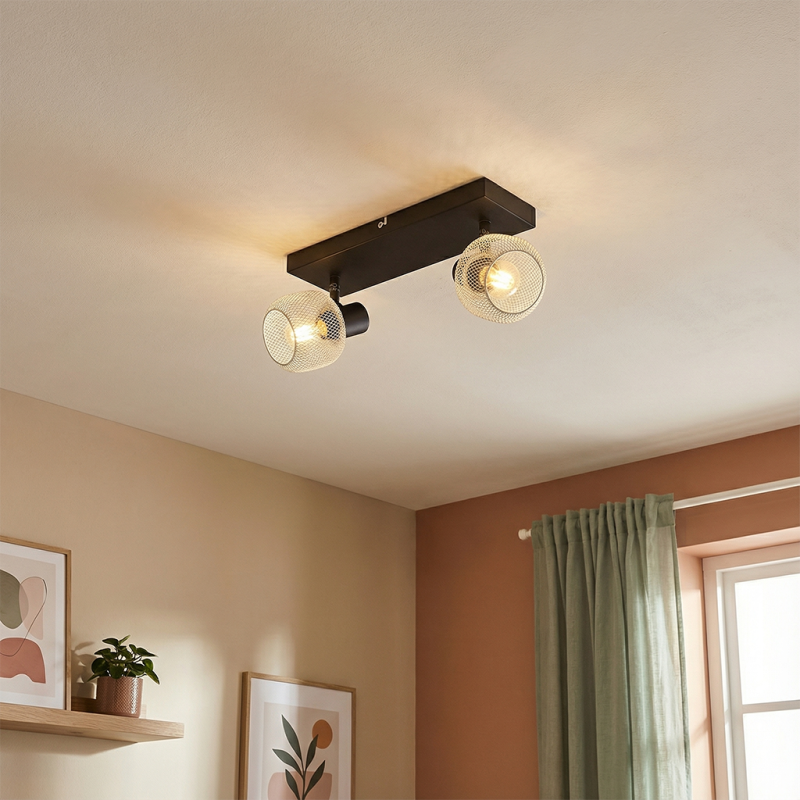 Spot plafond gris industriel, Emado