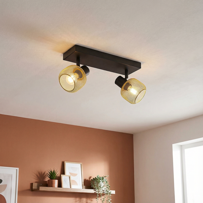 Spot plafond jaune industriel, Emado