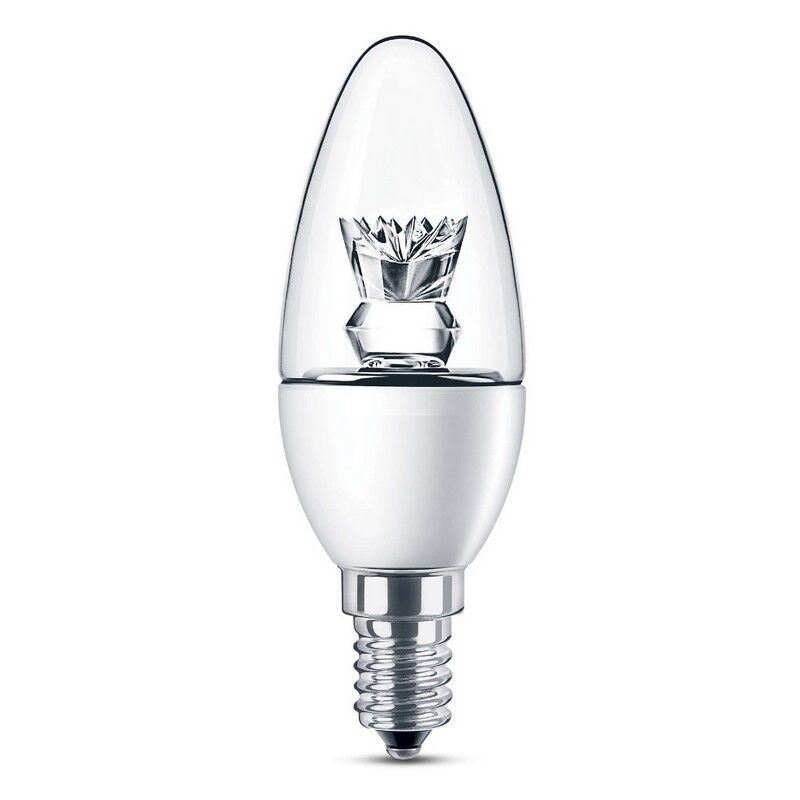 Ampoule bougie LED Verre Rona, 4,9w 2700K