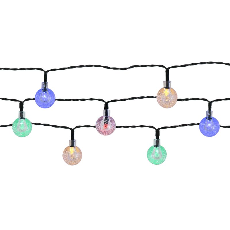 Éclairage de jardin à cordon solaire 30 LED multicolore Éclairage de jardin à cordon solaire 30 LED multicolore