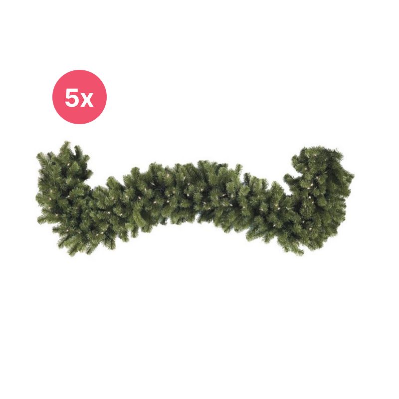 5x guirlande 540 cm, épaisseur 40 cm, 70 LED, connectable