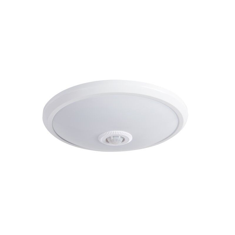 Plafonnier avec capteur blanc en plastique, Leopold, 14W, 4000K LED Plafonnier avec capteur blanc en plastique, Leopold, 14W, 4000K LED