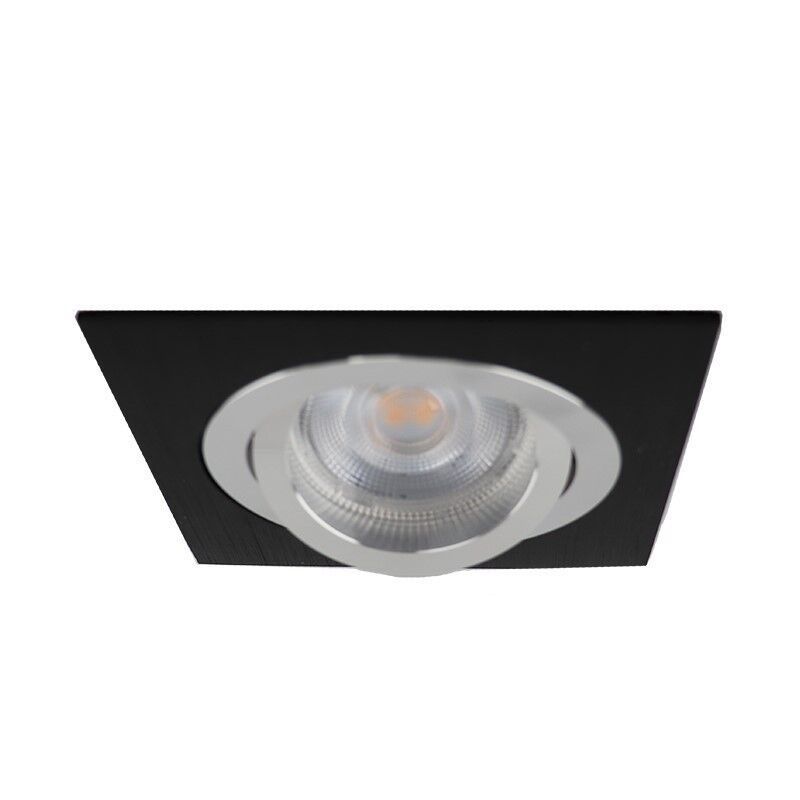 Spot encastré noir en aluminium, Heido