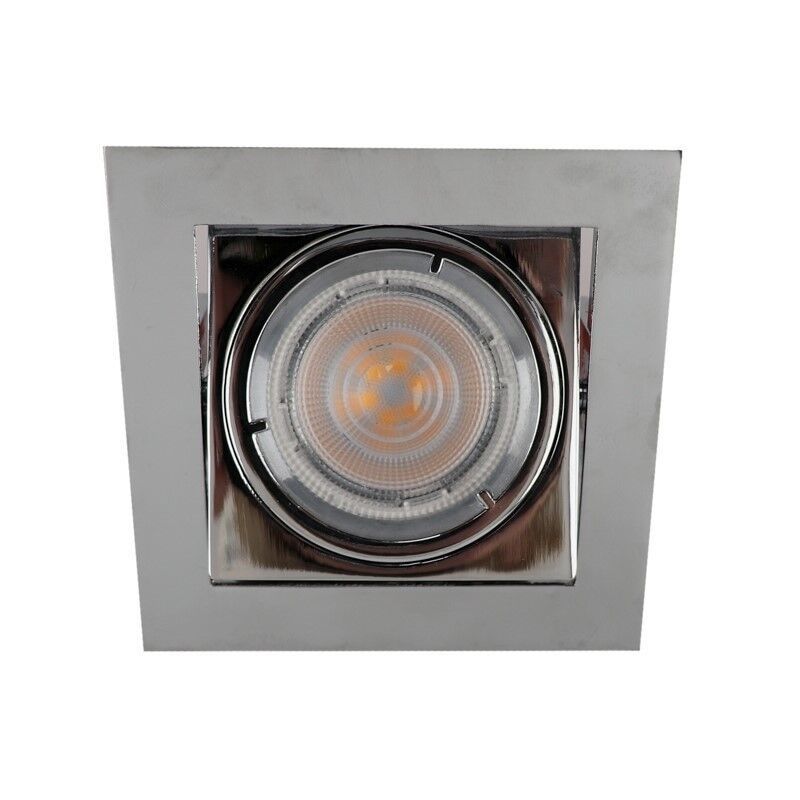 Spot encastré chromé en métal, Filo