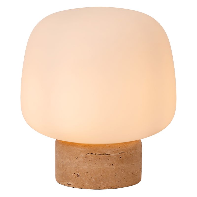 Lampe de table moderne blanche, Anston, avec interrupteur