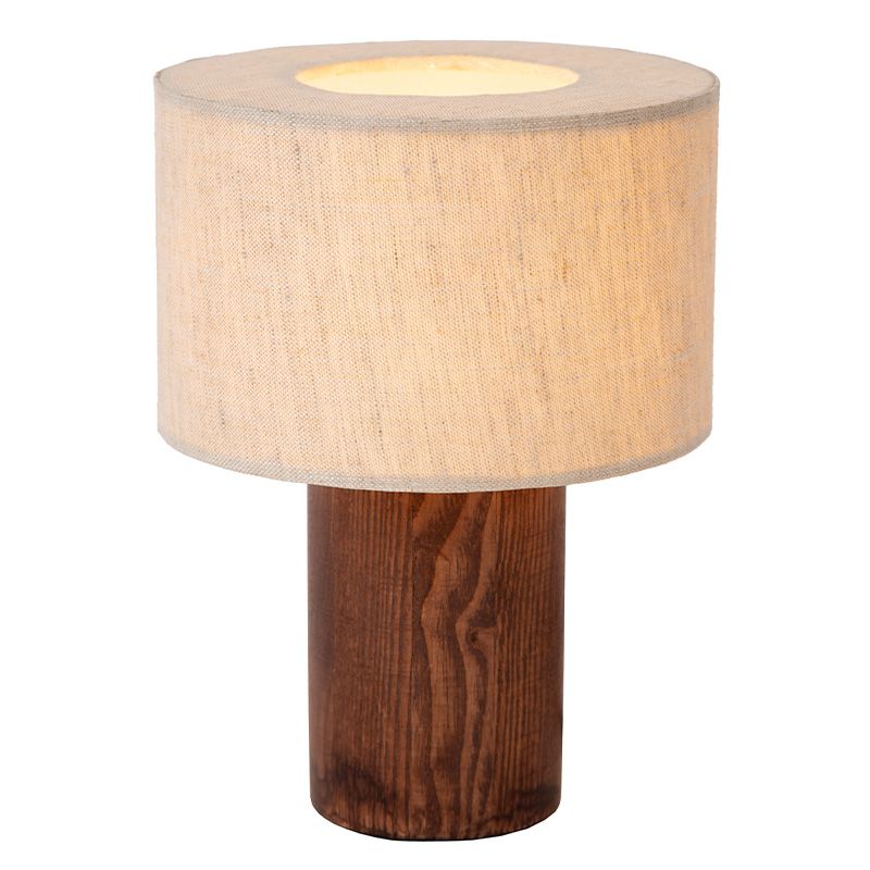 Lampe de table rustique marronne, Tachina, avec interrupteur Lampe de table rustique marronne, Tachina, avec interrupteur