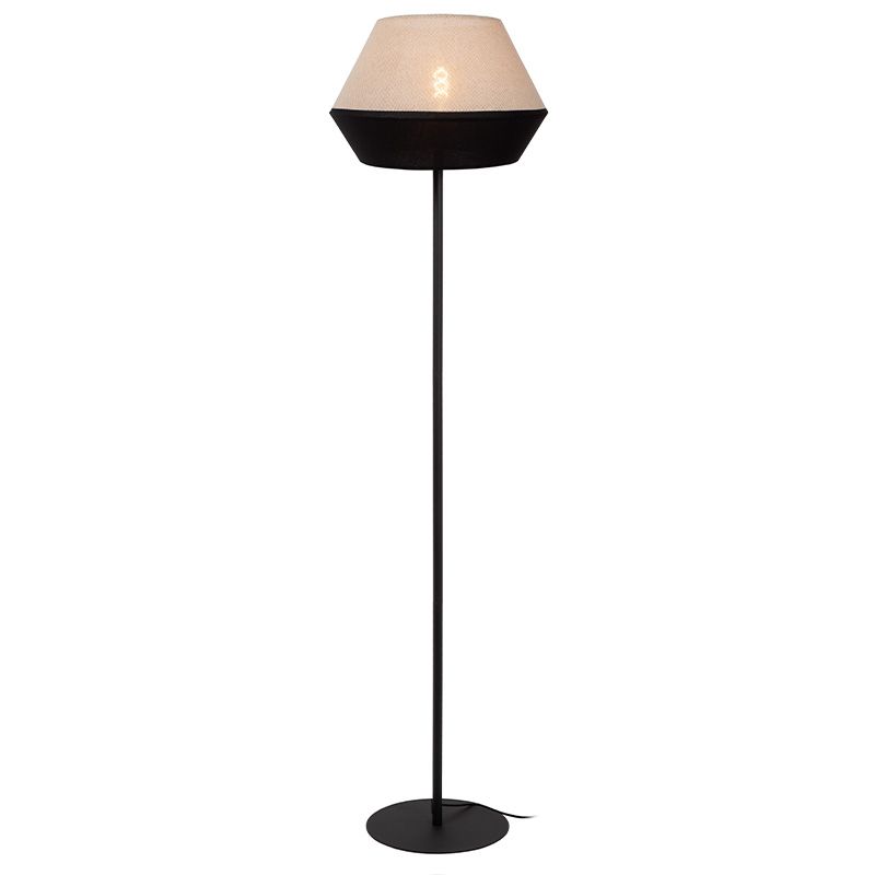 Lampadaire moderne beige, Kala, avec interrupteur Lampadaire moderne beige, Kala, avec interrupteur