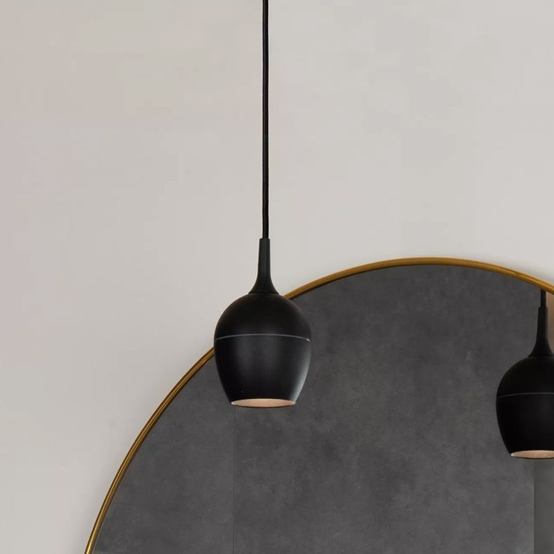 Suspension salle de bain moderne noir, Preston, IP44