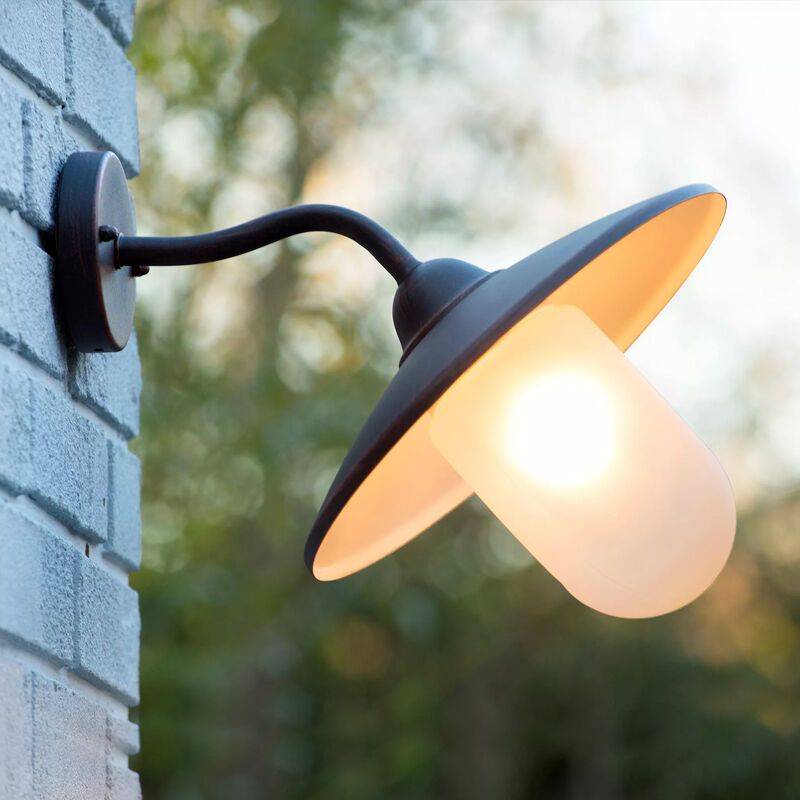 Luminaire extérieur rustique couleur rouille, Aruba, IP44