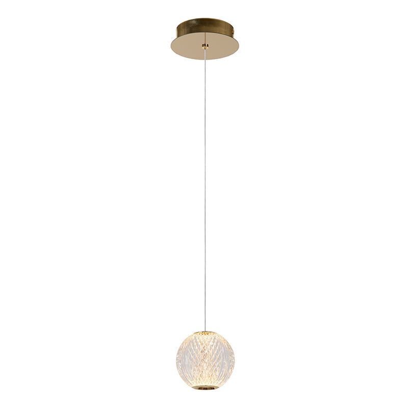 Suspension moderne transparente, Cintra, 5,7W, 2700K LED