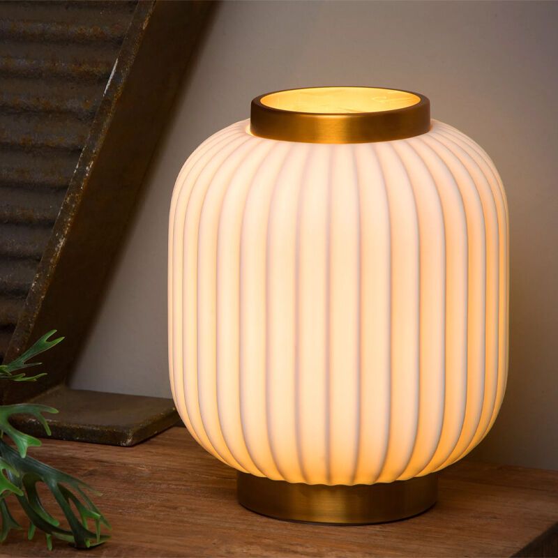 Lampe de table rétro blanche, Gosse, avec interrupteur