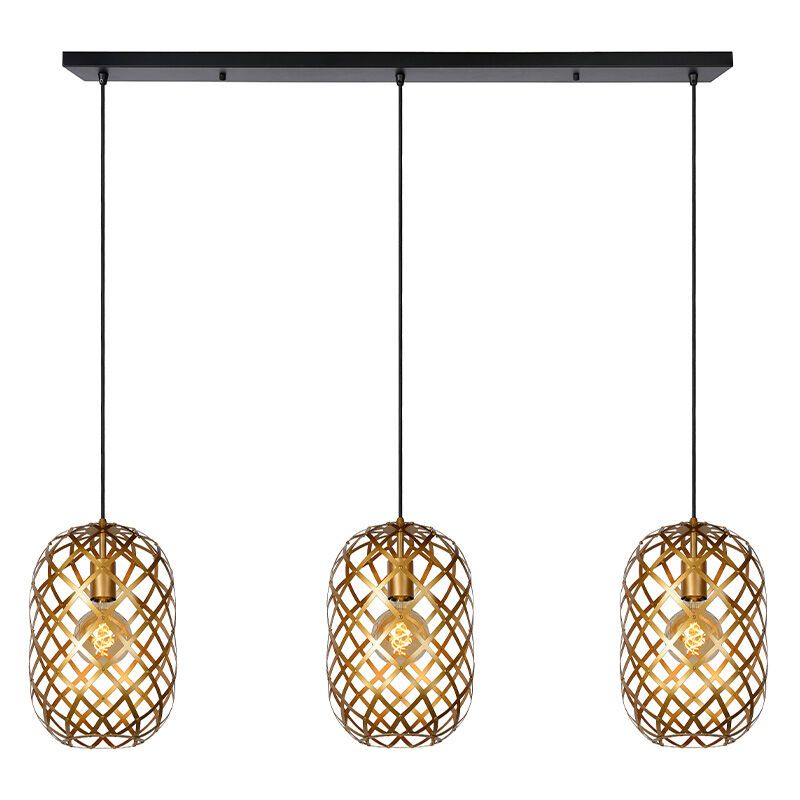 Suspension moderne dorée, Wolfram