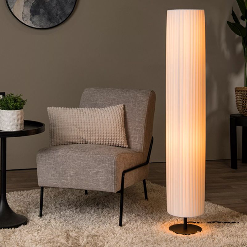 Lampadaire moderne blanc, Fold, avec interrupteur