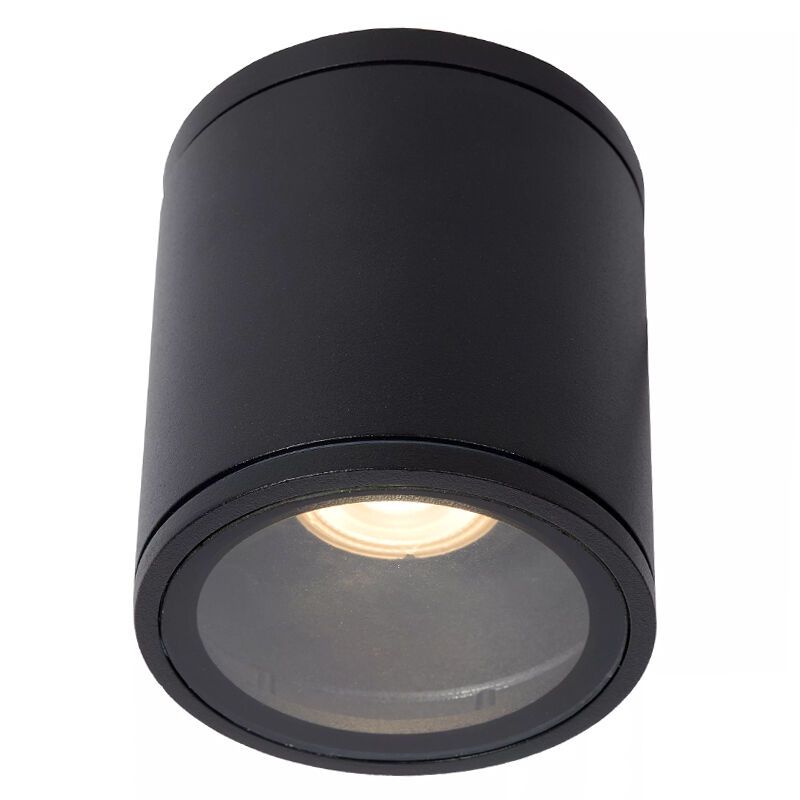 Spot plafond moderne noir, Aven, IP65