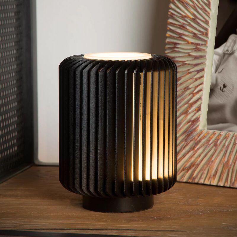 Lampe de table moderne noire, Turbin, 5W, 3000K LED, avec interrupteur