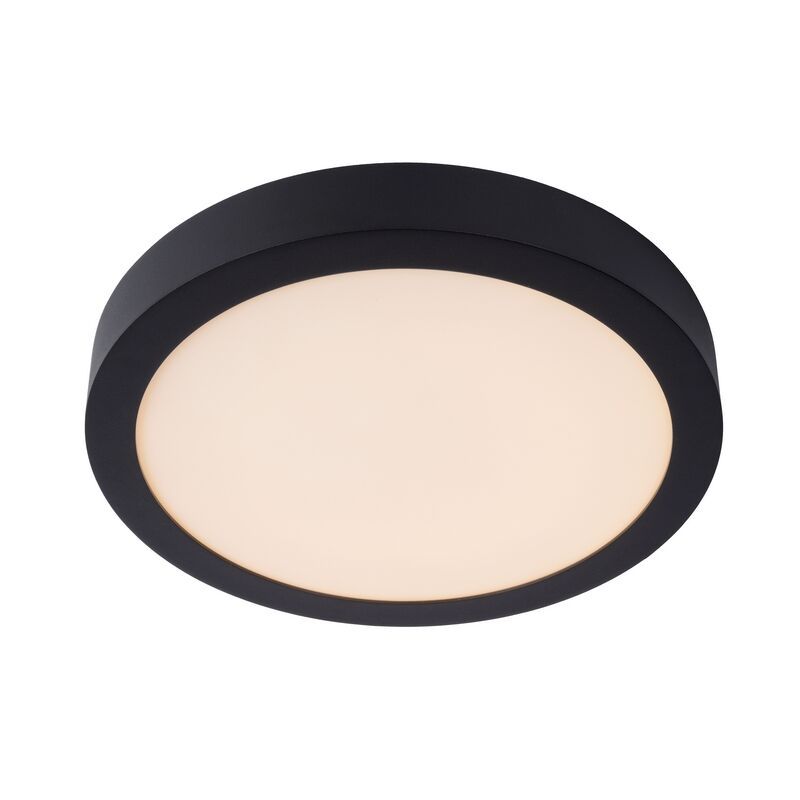 Lampe plafond moderne noire, Brice, 30W, 3000K LED, IP44