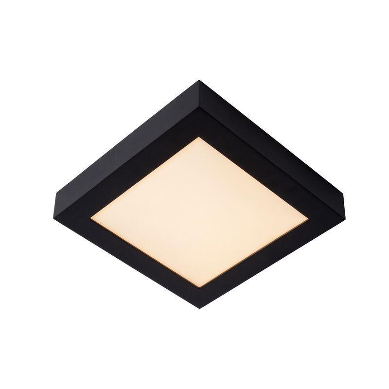 Lampe plafond moderne noire, Brice, 22W, 3000K LED, IP44