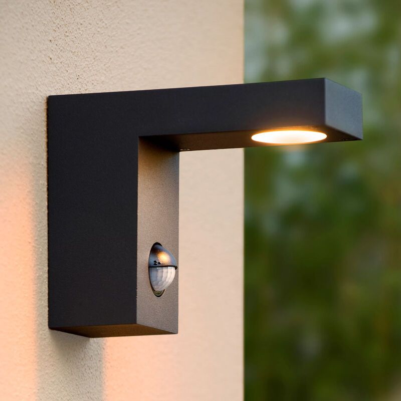 Applique extérieur avec détecteur de mouvement moderne anthracite, Texas, 6W, 3000K LED, IP54 Applique extérieur avec détecteur de mouvement moderne anthracite, Texas, 6W, 3000K LED, IP54